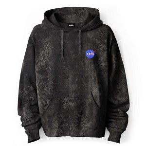 Dalix NASA Mineral Wash Hoodie Dalix NASA Embroidered Fleece Hoodie Mineral Wash Long Sleeve Sweatshirt Mens - 1 of 4