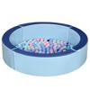 Outsunny Indoor/Outdoor Memory Foam Ball Pit for Toddlers 1-3 Sensory Toy - 4 of 4