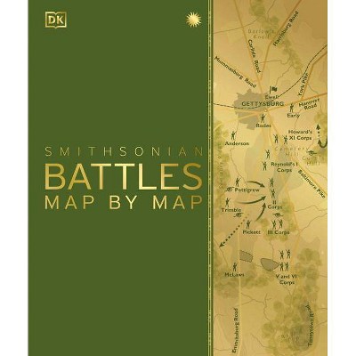 Battles Map by Map - by  DK (Hardcover)