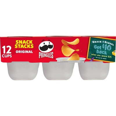 Pringles Snack Stacks Original Potato Crisps Chips Multipack - 8oz/12ct