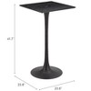 Zuo Valleta Bar Table Brown - 2 of 4