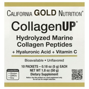 Collagen Peptides Powder with Hyaluronic Acid, Support for Healthy Hair, Skin, Nails, Joints and Bones, Non-GMO, Gluten and Dairy Free, Unflavored, 10 - 1 of 4