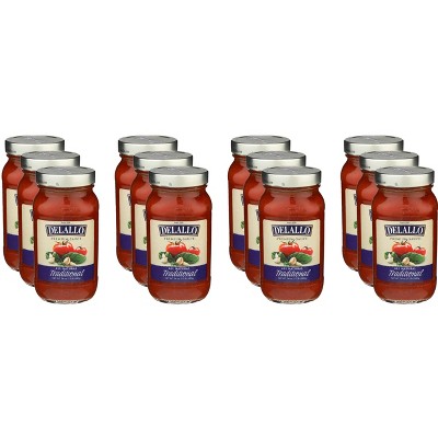 Delallo Sauce Traditional Spaghetti - Case of 12 - 24 OZ