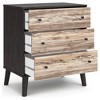 Lannover Chest of Drawers Brown/Beige/Natural - Signature Design by Ashley: Contemporary 3-Drawer Vertical Storage - 3 of 4
