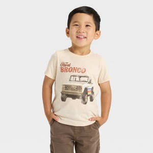 Toddler Ford Bronco Short Sleeve Graphic T-Shirt - Beige - 1 of 4