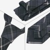 INSPIRE CHIC Plaid Woven Self-tied Striped Skinny Necktie 2.8" for College Graduation Campus 1 Pc - 3 of 4