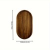 1Pcs LDQ Elegant Wood Service Tray -Japanese Style, space Saving Design forFood and Beverage Service - Perfect forHome Decor and Kitchen - 4 of 4