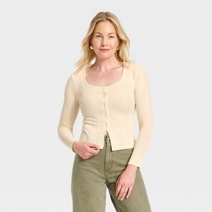 Women's Button-Down Knit Cardigan - Universal Thread™ - 1 of 4