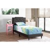 CAVINAS Twin Size Modern Casual Platform Bed Frame with High Upholstered Headboard,No Box Spring Needed - 3 of 4