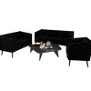 ChaletPosh Velvet Set of 3 Sofa Set - 2 of 4