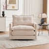 360° Swivel Accent Chair, Modern Chenille Barrel Armchair with Padded Cushion and Metal Base for Living Room or Bedroom – Cuddlewood - 2 of 4