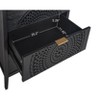 TIRAMISUBEST Hollow-Carved 3 Drawer Dresser Storage Chest with Metal Handles For Living Room Bedroom - 4 of 4