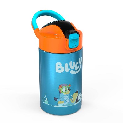 Bluey 14oz Stainless Steel Double Wall Valiant Bottle - Zak Designs