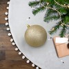 Northlight 4" Shatterproof Holographic Glitter Christmas Ball Ornament - Gold - 2 of 3