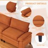 IULULU Modular Sectional Sofa, Oversized Corduroy Couch Comfy Cloud Sectional Couch - 3 of 4