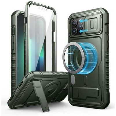 Dexnor for iPhone 13 Pro Max Case with Camera Cover, Compatible with MagSafe, Built-in Screen Protector, Shockproof Rugged Protective
