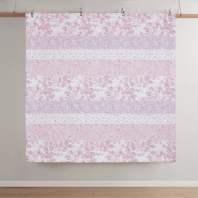 Intelligent Design Twin/Twin XL Colette Floral Paisley Comforter Set Pink: Hypoallergenic, Vintage Style, 4-Piece Bedding — фото 8