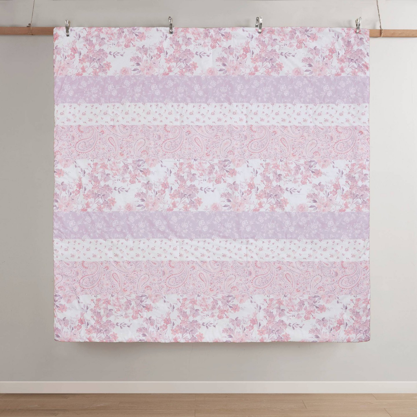 Комплект с одеялом Intelligent Design Full/Queen Colette Floral Paisley Comforter Set Pink: Hypoallergenic Microfiber Bedding for Teens, цвет: С принтом — фото 8