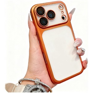 HTUTWOO for iPhone 17/Air/Pro/Max Frosted Transparent Matte Case, Full Lens Protection Phone Cover, Shockproof Slim Fit - 1 of 4