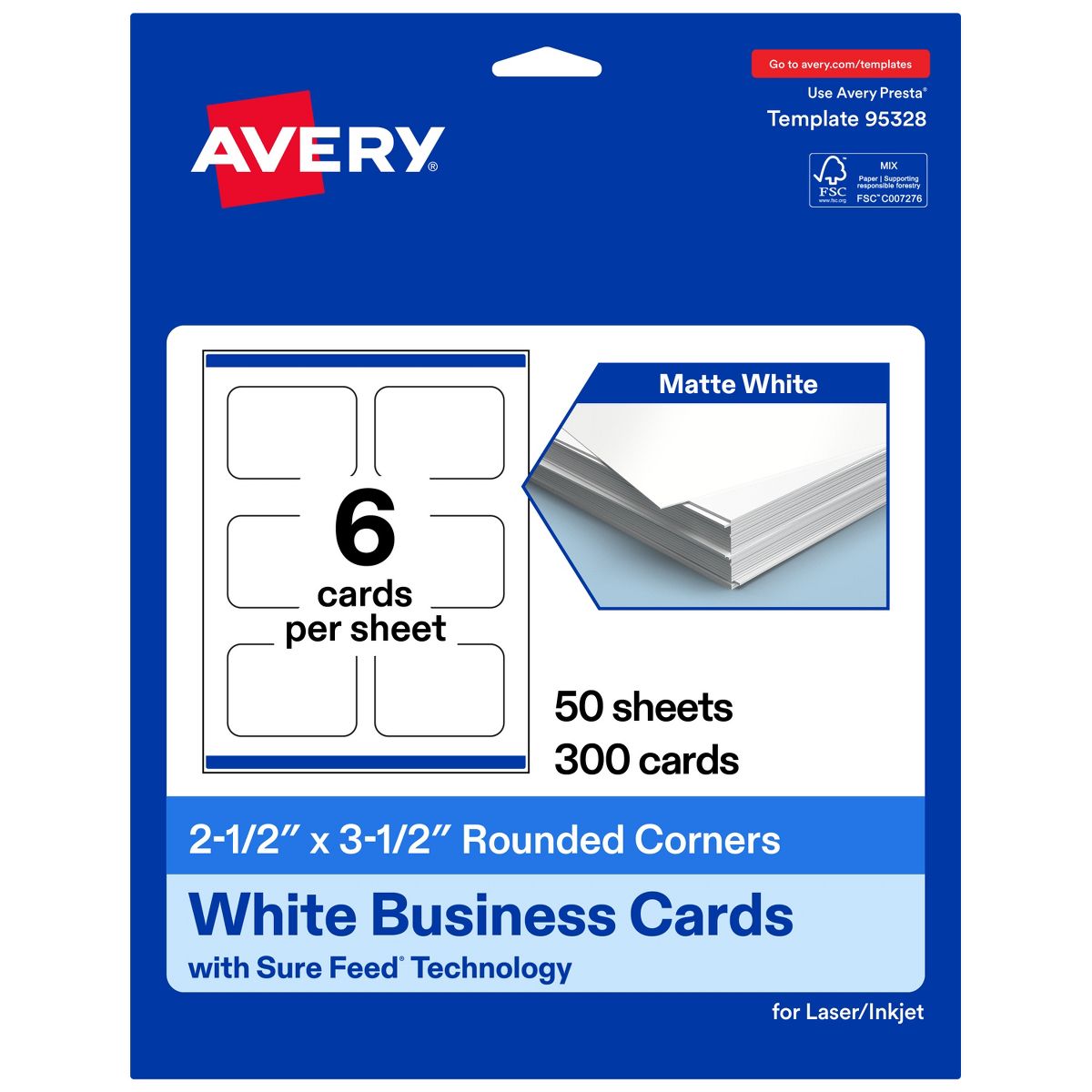 2-1/2" x 3-1/2" Rectangle Rounded Corners, Matte White Business Cards - thumbnail 10