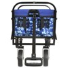 FURNIinspire Outdoor Serving Carts Colorful Collapsible Foldable Wagon Cart Beach Wagon Utility Wagon Grocery Cart 225lbs, Blue, 35.04"*22.44"*38.58" - 2 of 4