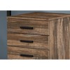 Monarch Specialties File Cabinet Rolling Mobile Storage Drawers Printer Stand Office Work Laminate Brown Contemporary Modern - 4 of 4