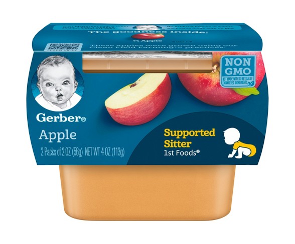 Gerber 1st Foods Baby Food Apple - 2oz (2ct)