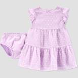 Carter's Just One You® Baby Girls' Swiss Dot Dress - Lavender