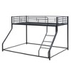 TIRAMISUBEST Twin XL over Queen/Full XL over Queen Metal Floor Bunk Bed with Ladder, Metal Frame Bunk Bedframe with Guardrails - 4 of 4