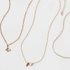 Girls' Initial with Choker and Layered Necklace Set - art class™ Gold - 3 of 3