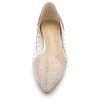 Allegra K Women's Pointed Toe Clear Rhinestone Ballet Flats - 3 of 4
