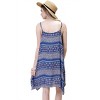 Women's Asymmetrical Aztec Tank Dress - KORI - 2 of 3
