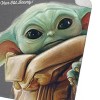 Disney Star Wars The Mandalorian Blanket The Child 50 Year Old Bounty Fleece Lined Throw 50" X 60" - 3 of 4