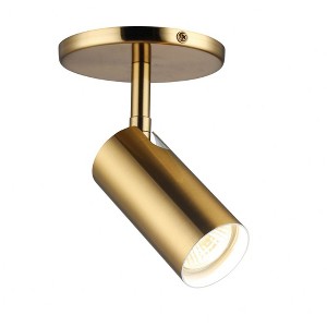 Dainolite Stanly 1 - Light Flush Mount in  Aged Brass - 1 of 1