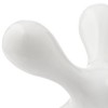 Studio 55D Charm Matte White Ceramic Decorative Jack Figurines Set of 2 - 3 of 4