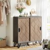 Tribesigns 5-Tier Shoe Cabinet with Sliding Doors - 2 of 4