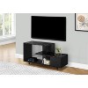 Monarch Specialties Tv Stand 48 Inch Console Media Entertainment Center Storage Drawer Laminate Black Marble Look Contemporary Modern - 2 of 4