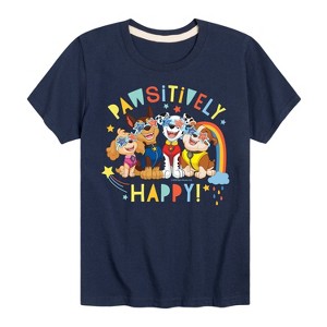 Boys' - Paw Patrol - Pawsitively Happy Short Sleeve Graphic T-Shirt - 1 of 4