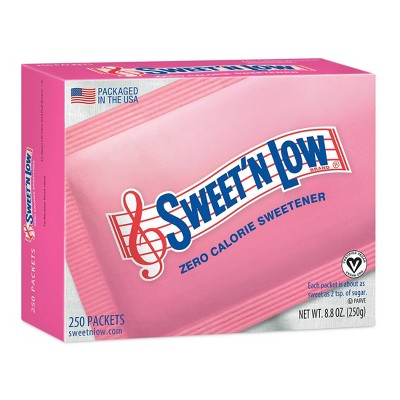 Sweet'N Low Zero Calorie Sweetener Packets - 250/8.75oz