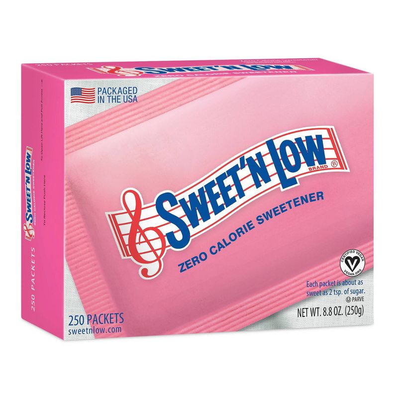 Sweet'N Low Zero Calorie Sweetener Packets - 250/8.75oz, 1 of 8