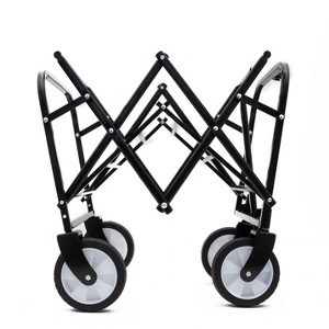 Minimeetall Extention ExCollapsible Foldable Wagon Cart Beach Wagon Heavy Duty Utility Cart Utility Wagon Grocery Cart Shopping - 1 of 4