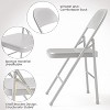 Acekool Steel Folding Chairs with Waterproof Seat, Stackable, Non-Slip Feet & 350 lb Capacity - 4 of 4