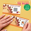 Big Dot of Happiness Fall Turkey Scratchers, Fun Happy Thanksgiving Dinner Party Family-Friendly Activity, Party Game Scratch Off Cards - 22 Count - 2 of 4