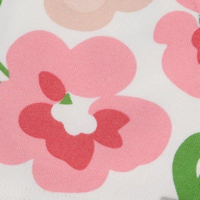 pink flowers on white background