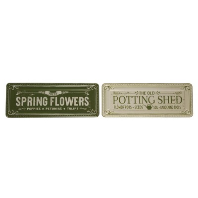 Transpac Metal Wall Decor Set of 2 Home Decorations Spring