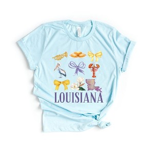 Simply Sage Market Women's Coquette Louisiana Chart Short Sleeve Graphic Tee - 1 of 4