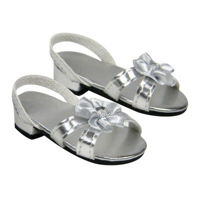 Sophia’s Heeled Dress Shoe for 18” Dolls, Silver