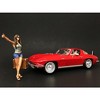 Hitchhiker 2 piece Figurine Set (Green Shirt) for 1/18 Scale Model Cars by American Diorama - 4 of 4