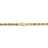 Black Bow Jewelry 4mm 10k Yellow Gold D/C Quadruple Rope Chain Necklace - 4 of 4