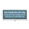 Slickblue Funny Dog Quote Wood Sign – Handle Stress Like A Dog – Rustic Pet Humor Wall Decor – 7x18 - 3 of 3